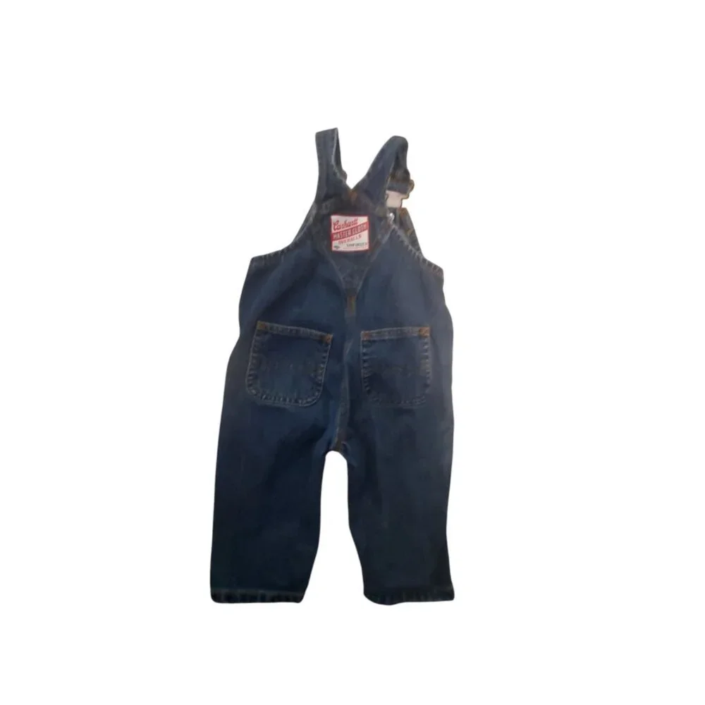 Carhartt overalls unisex 9 months Master Cloth Sanforized blue denim